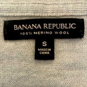 Grey wool V-Neck sweater